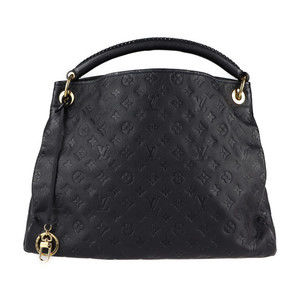 Louis Vuitton Artsy MM Shoulder Bag Emprene Black